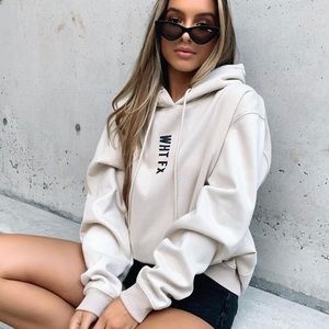 white fox essentials club sweatshirt